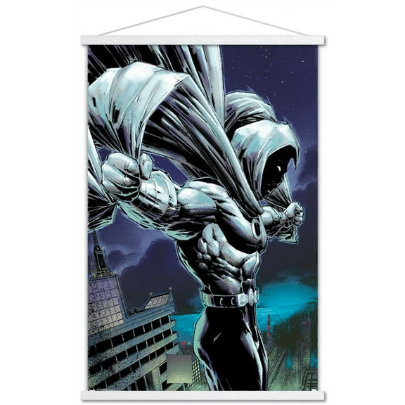 Marvel Comics - Moon Knight - Cover #10 Wall Poster with Wooden Magnetic Frame, 22.375" x 34"