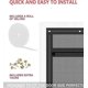 thumbnail image 5 of Reinforced Cat Screen Door Heavy Duty Pet-Proof Screen with Zipper White Prevents Pets from Running Out, 5 of 5
