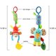 thumbnail image 4 of Juguetes colgantes para bebé, juguetes para bebé, cochecito de asiento de coche, juguetes compatibles con bebés, juguetes de sonajeros sensoriales suaves con campana de animales coloridos para bebés Afortunado Sencillez, 4 of 5
