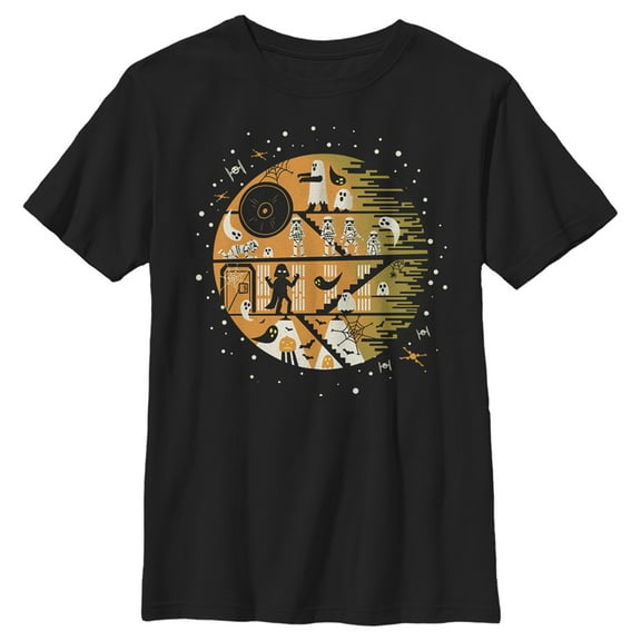 Boy's Star Wars Halloween Death Star Graphic Tee