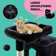 thumbnail image 5 of Einfach 29" Cat Tree Tower with Plush Perch Condo House for Indoor Cats & Scratching Post, Blue, 5 of 8