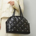 thumbnail image 4 of Bolso de concha Bolso Mujer Chic Sling Gran Capacidad Satchel Mujer Viaje (perla) Negro, 4 of 5