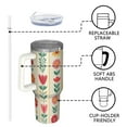 thumbnail image 4 of OBREWU Pioneer Flower Tumbler with Handle and Lid,Pioneer Flower 40oz Double Wall Vacuum Insulated Tumbler,Cups Gift for Women and Men, 4 of 7