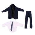 thumbnail image 3 of Ropa de negocios para muñeca perfecl 3Pcs Azul 20-30cm, 3 of 8