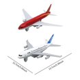 thumbnail image 2 of TISHITA 2 Pcs Modèle d'Avion Jouet de Collection pour Garçon pour Commémorer Table Étagères Rouge Blanc, 2 of 8