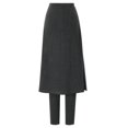 thumbnail image 1 of Minnieouse Pantalones de vestir térmicos de invierno y otoño para mujer, pantalones de chándal de Color sólido de diseño Simple grueso, Prendas para la parte inferior del cuerpo Gris oscuro METRO, 1 of 6