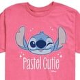 thumbnail image 2 of Disney - Lilo & Stitch - Pastel Cutie - Toddler & Youth Short Sleeve Graphic T-Shirt, 2 of 4