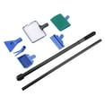 thumbnail image 4 of Kit de limpieza de acuario retráctil 5 en 1, cepillo para pecera, limpiador de algas y grava, herramienta para peces, 4 of 9