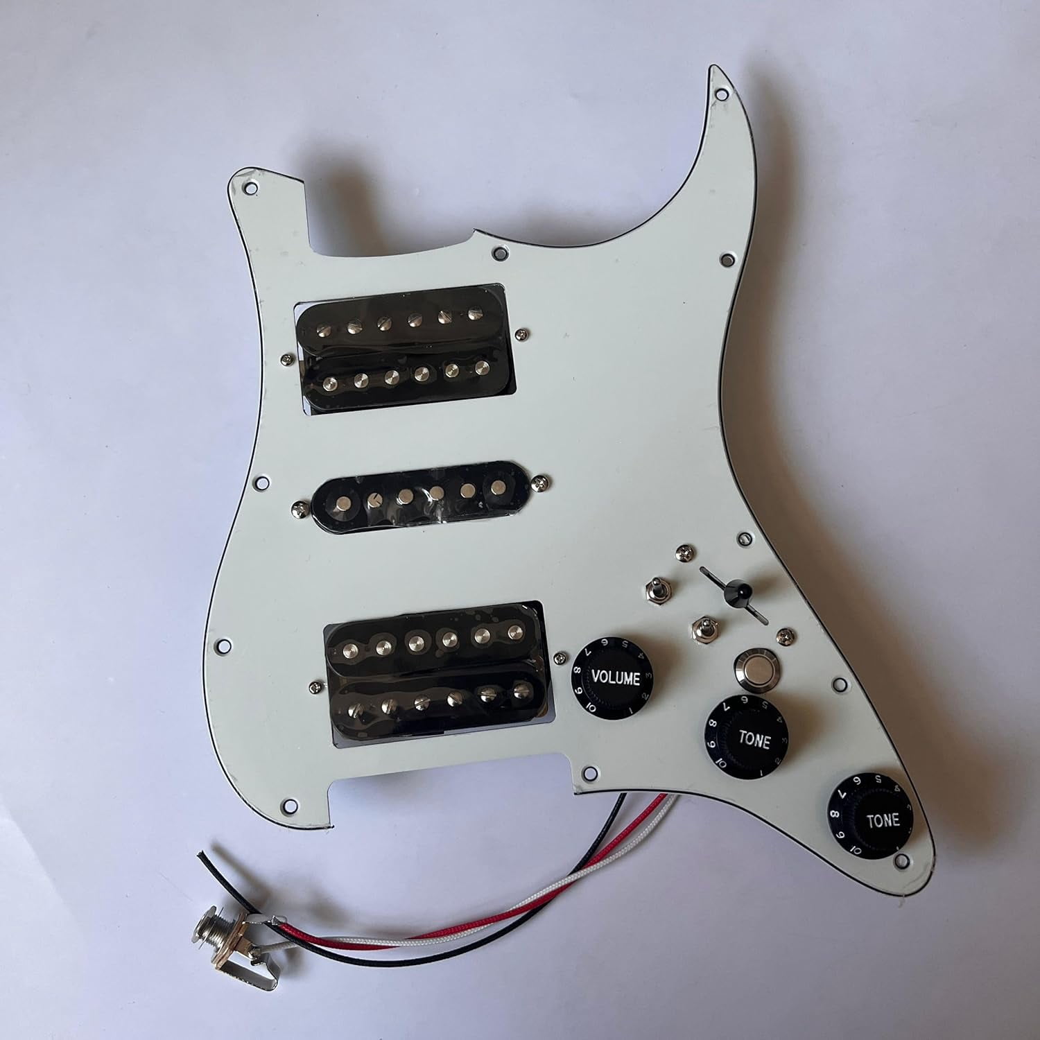 HSH Prewired Guitar Strat Pickguard Set,Humbucker Pickups Coil Splitting Switch Multi Switch Harnesses,For Fender St Electric Guitar Replacement Part