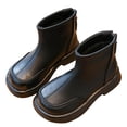 thumbnail image 2 of Huanglei Stylish Girls Ankle Boots Soft Sole Leather Casual Booties For Toddler And Comfortable Everyday Footwear Riding Winter Boots 3.5-4 Years, 2 of 8