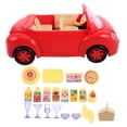 thumbnail image 1 of 1 establecer la camioneta de picnic familiar con la vajilla de simulación y la comida en miniatura para el juego de roles imaginativos, ideal para niños y niños pequeños, 1 of 6