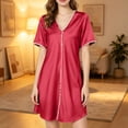 thumbnail image 7 of ZyeKqe Sleep Shirts for Women V Neck Sleeveless Nightgown Casual Lightweight Comfy Loungewear Mini Dress, 7 of 7