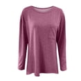 thumbnail image 6 of Besolor Women's Fall Fashion Tops Trendy Crewneck Long Sleeve Pullover Blouses Casual Loose Fit Dressy Tunic Shirts, 6 of 6
