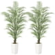 thumbnail image 1 of Yeshouse Palmera artificial en maceta blanca, palmera areca artificial para decoración del hogar, plantas de interior realistas, planta de suelo para sala de estar y oficina, sin mantenimiento, 1 of 7