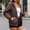 BR, variant on Women's Leopard Print Hooded Jacket Casual Zip Up Lightweight Windbreaker Outerwear Coat with Pockets