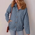 thumbnail image 2 of Aellinatey Women's Lightweight Diamond Quilted Jacket Casual Winter Open Front Button Down Puffer Coat Outwear Cardigan, 2 of 10