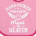 thumbnail image 4 of Inktastic Handpicked for Earth by My Mimi in Heaven with Angel Wings Boys or Girls Baby Bib, 4 of 4
