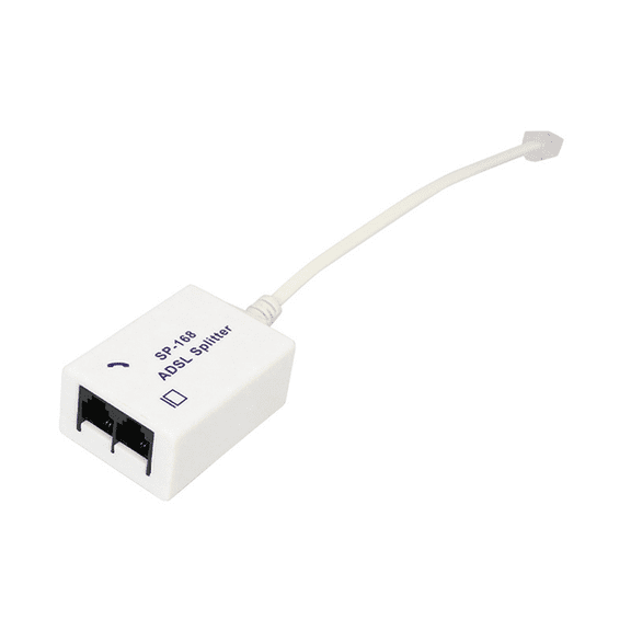 4Pcs DSL Filter Splitter ADSL for Phone Line Male to 2 Female RJ11 6P4C/6P2C Telephone Modem Converter Adapter