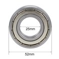 thumbnail image 4 of 6205ZZ Deep Groove Ball Bearing 25x52x15mm Double Shielded ABEC-3 Bearing 2-Pack, 4 of 4