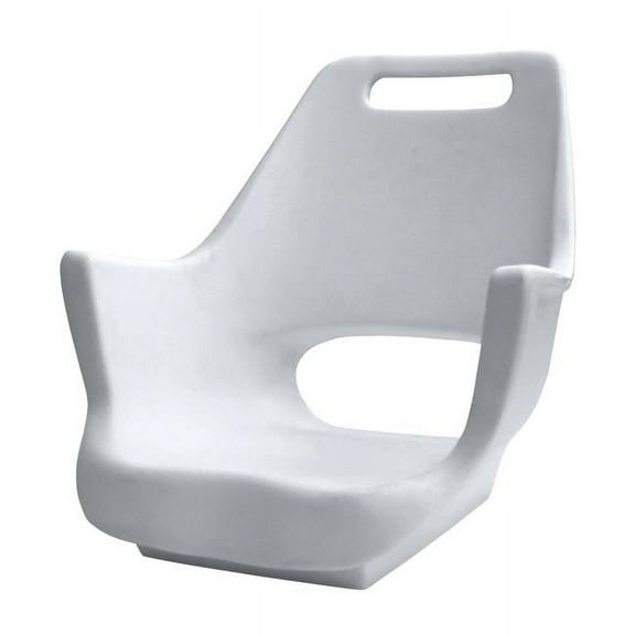 Wise 8WD007-1-710 Shell Only Deluxe Pilot Chair Seat, White