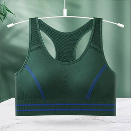 Juslio Minimizer Bras for Women Athletic Wirefree Comfortable Solid Yoga Bra