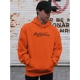 thumbnail image 2 of Happy Halloween Calligraphy. Hoodie Men -Image by Shutterstock, Male 4X-Large, 2 of 4