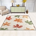 thumbnail image 2 of Yayeee Area Rugs for Living Room 5.2'x4' Non Slip Washable Bedroom Floor Carpet, Brown Autumn Leaves, 2 of 5
