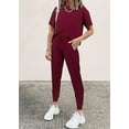 thumbnail image 2 of PRETTYGARDEN Women's Two Piece Lounge Sets Spring Summer Jogger Pants Vacation Outfits Travel Airplane Matching Clothes, 2 of 7