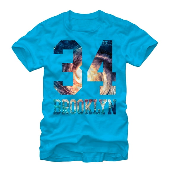 Men's Lost Gods 34 Brooklyn Graphic Tee Turquoise 2X Large