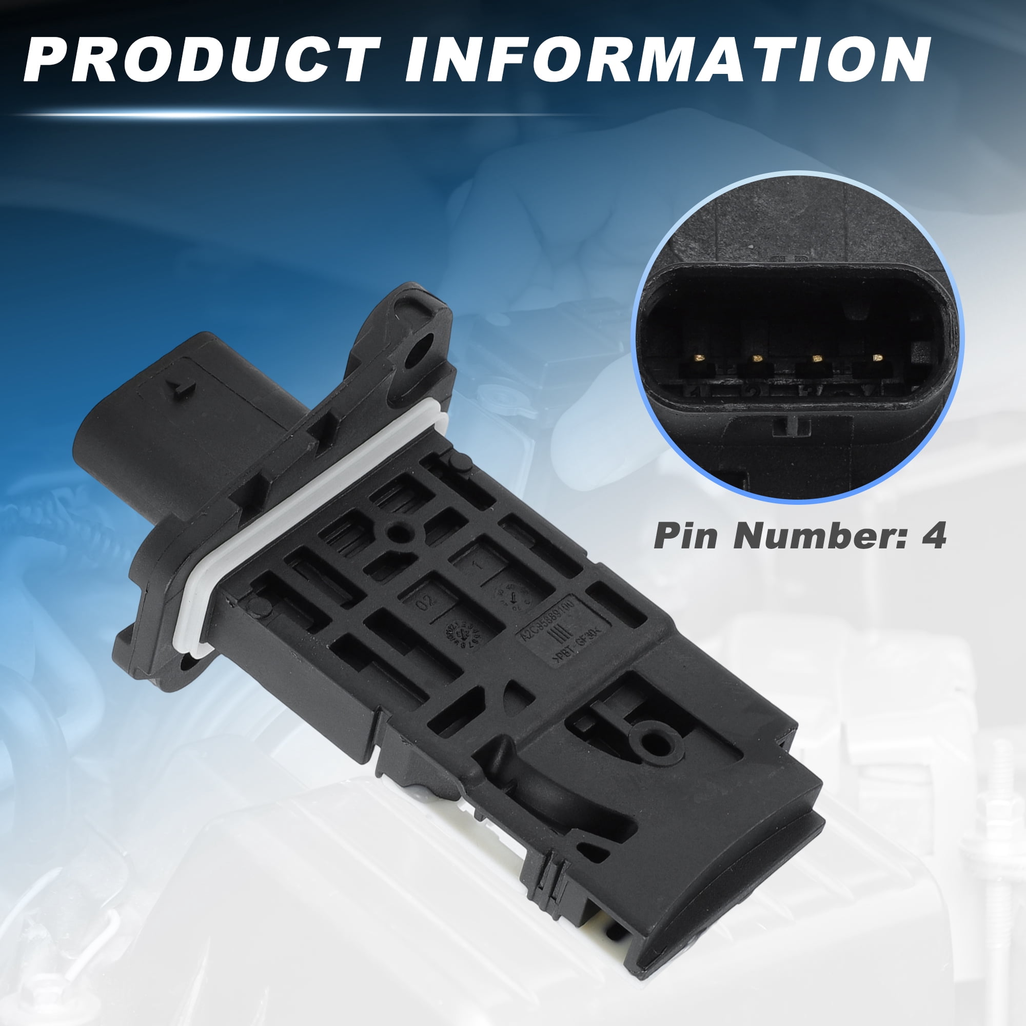 MAF Mass Air Flow Sensor Meter for Ram 2500 3500 4500 5500 L6 6.7L 2019 2020 2021 2022 2023 Replacement 2451616/5S17349/68334657AA
