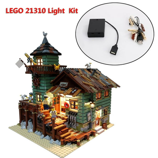 kit de Bricolage d'Éclairage LED pour Lego Ideas Vieux Magasin de Pêche 21310 Blocs de Construction