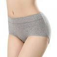 thumbnail image 3 of LAST CLANCE SALE! 5 Pack Womens Underwear Mid Waist Full Coverage Breathable Cotton Ladies Briefs Hipster Panties for Women, L, 3 of 6