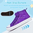 thumbnail image 3 of UYSYZBC Toddler Kids Sequin Canvas Sneaker for Girls Boys High Top Walking Cushioned Sneakers Non-Slip Sparkly Casual School Shoe, 3 of 6
