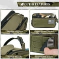 thumbnail image 4 of Pavilia Tactical Toiletry Bag for Men, Hygiene Travel Bag, Military Dopp Kit, Water Resistant Molle Pouch, Mens Shaving Grooming Essentials, Bathroom Shower Toiletries Small Organizer Case, Olive, 4 of 9