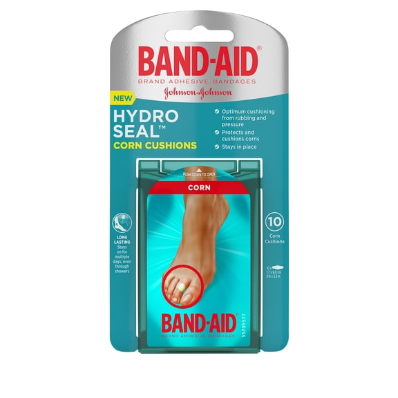 Band-Aid Brand Hydro Seal Bandages Corn Cushion, Medium 10 Count