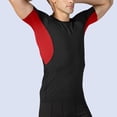 thumbnail image 5 of Yaoyar Mens Solid Color Raglan Sleeve Compression Training Short Sleeve Round Neck Performance Top Quick Dry Fit Athletic Workout Short Sleeve Shirt, 5 of 8