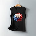 thumbnail image 5 of Summer Flower Printed Tank Tops,Independence Day Patriotic Tee Shirts Scooped Neck Sleeveless Shirts USA Flag Star Stripe Tops Slim Fit Camis Going Out Camisole Blouse 2025, 5 of 5