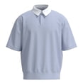 thumbnail image 1 of Playera Polo George Para Hombre con Cuello de Sarga Azul Talla CH, 1 of 4