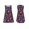 thumbnail image 7 of KLL colorful Skull Retro Pattern Womens Summer Dresses 2025,Loose Round Neck Sleeveless Sundresses Tank Dresses with Pockets, 7 of 7