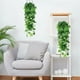 thumbnail image 2 of Plantas artificiales con plástico duradero, material impermeable, guirnaldas de hiedra para decoración interior y exterior, apariencia realista para uso durante todo el año, 2 piezas, 2 of 5