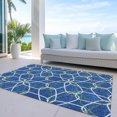 thumbnail image 6 of Addison Rugs Chantille Indoor/Outdoor Transitional Geometric Navy Washable Rectangle Rug, 2'6" x 3'10", 6 of 6