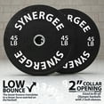thumbnail image 2 of Synergee Bumper Plates Strength Conditioning Workouts Weightlifting, 2 of 7