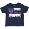 thumbnail image 3 of Inktastic Epilepsy Awareness Purple Ribbons and Flag Boys or Girls Toddler T-Shirt, 3 of 5