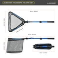 thumbnail image 2 of TFixol Blue Triangular Folding Fishing Net with 3-Section Aluminum Alloy Handle, Adjustable Length up to 230cm, Lightweight Design for Easy Portability, 2 of 7