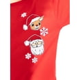thumbnail image 4 of Rudolph the Red-Nosed Reindeer Toddler Boys Graphic Crewneck Tee with Long Sleeves, Sizes 12M-5T, 4 of 6
