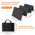thumbnail image 5 of Panel solar portátil Keshoyal – Paneles solares plegables de 60 W con USB de 5 V y 18 V CC para camping, teléfono celular, tableta y dispositivos de 5-18 V – Compatible con estaciones de energía de ge, 5 of 5