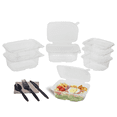 thumbnail image 4 of Karat 32oz PET Plastic Tamper Resistant Hinged Deli Container with Lid - 200ct, 4 of 10