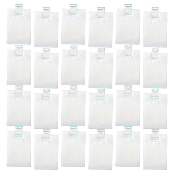 25 Sheets (600 total) Clear Plastic Zip Treat Bags with Handle by Celebrate It - Resealable Bag for Candy - Cookies - and Baked Goods - Bulk 24 Pack