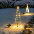 thumbnail image 5 of LINLIN Christmas Tree Lights, Mini Solar Light Outdoor Garden- Solar Powered LED Christmas Tree Stake Light, Decorative Lights For Garden Pathway Yard Decoration, For Christmas Decoration, 5 of 6