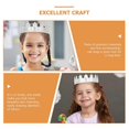 thumbnail image 3 of Cosplay Crown 3Pcs Silver Cloth Birthday Hairband for Women with Elegance, 3 of 5